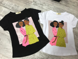 T-shirt nabłyszczany Black Girls