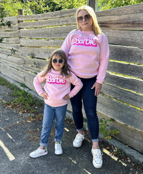 Bluza różowa BARBIE dla mamy i córki