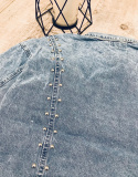 Kurtka jeans z pluszakiem w kieszonce