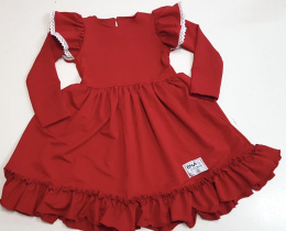 Sukienka świąteczna dla dziewczynki - czerwień