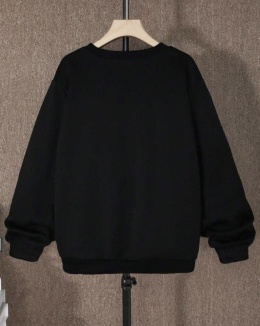 Bluza dziewczęca SERCE czarna