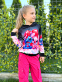 Bluza welurowa LILO &STITCH czarna