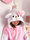 Ciepła bluza dziewczęca KOT Hello Kitty róż