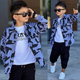 Komplet chłopięcy BAM BAM -3 elementy dres dla chłopca