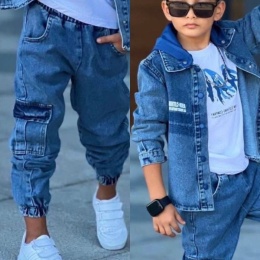 Komplet chłopięcy BAM BAM jeans 3 elementy dres dla chłopca