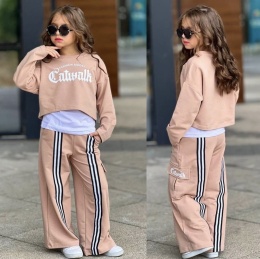 Komplet dziewczęcy BAM BAM 3-elementy beż