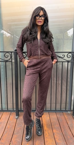 Dres damski koronkowy By Sisi brąz czekoladowy